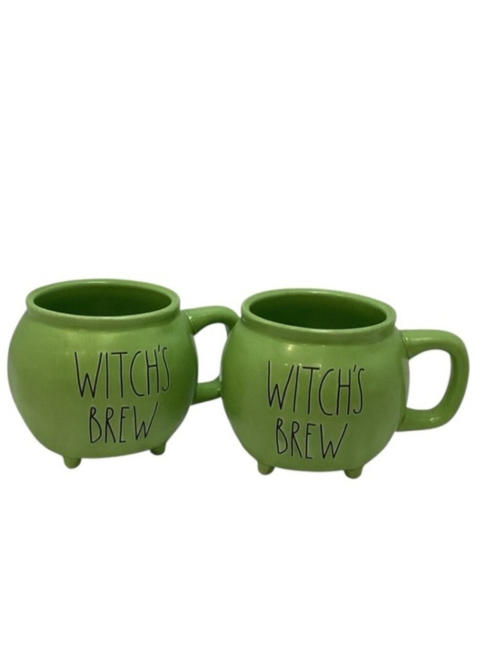 🍄 Rae Dunn Pair of Witch's Brew Cauldron Mugs